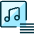 Playlist Menu Icon from Ultimate Duotone Set