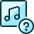 Playlist Question Icon from Ultimate Duotone Set