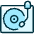 Vinyl Record Player Icon from Ultimate Duotone Set