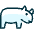 Rhino Body Icon from Ultimate Duotone Set