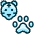 Tiger Footprint Icon from Ultimate Duotone Set