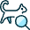 Pet Tracking Cat Search Icon from Ultimate Duotone Set