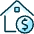 Real Estate Action House Dollar Icon from Ultimate Duotone Set | Free Download as SVG Vector and Transparent PNG | Streamline icons