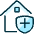 Real Estate Action House Shield Icon from Ultimate Duotone Set