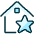 Real Estate Action House Star Icon from Ultimate Duotone Set | Free Download as SVG Vector and Transparent PNG | Streamline icons