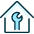 Real Estate Action House Wrench Icon from Ultimate Duotone Set | Free Download as SVG Vector and Transparent PNG | Streamline icons