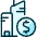 Real Estate Action Building Dollar Icon from Ultimate Duotone Set