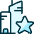 Real Estate Action Building Star Icon from Ultimate Duotone Set