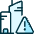 Real Estate Action Building Warning Icon from Ultimate Duotone Set