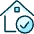 Real Estate Action House Check Icon from Ultimate Duotone Set