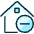 Real Estate Action House Minus icon - Free transparent PNG, SVG. No sign up needed.