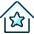 Real Estate Action House Star 1 Icon from Ultimate Duotone Set