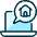 Real Estate App House Laptop Icon from Ultimate Duotone Set