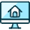 Real Estate App House Monitor Icon from Ultimate Duotone Set