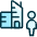 Real Estate Building Person Icon from Ultimate Duotone Set