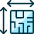 Real Estate Dimensions Block Icon from Ultimate Duotone Set