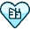 Real Estate Favorite Heart Building Icon from Ultimate Duotone Set