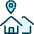 Real Estate Location House Pin Icon from Ultimate Duotone Set