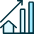 Real Estate Market House Increase Icon from Ultimate Duotone Set