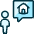 Real Estate Person Search House 1 Icon from Ultimate Duotone Set