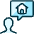 Real Estate Person Search House Icon from Ultimate Duotone Set