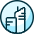 Real Estate Search Building Icon from Ultimate Duotone Set
