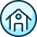 Real Estate Search House 1 Icon from Ultimate Duotone Set