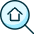 Real Estate Search House Icon from Ultimate Duotone Set