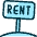Real Estate Sign Rent 1 Icon from Ultimate Duotone Set
