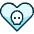Breakup Heart Skull Icon from Ultimate Duotone Set