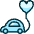 Wedding Car Heart Balloon Icon from Ultimate Duotone Set