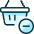 Shopping Basket Subtract Icon from Ultimate Duotone Set