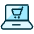 E Commerce Cart Laptop Icon from Ultimate Duotone Set