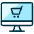 E Commerce Cart Monitor Icon from Ultimate Duotone Set