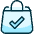 Shopping Bag Check icon - Free transparent PNG, SVG. No sign up needed.