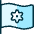 Flag Settings Icon from Ultimate Duotone Set