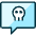 Mood Skull Chat Icon from Ultimate Duotone Set | Free Download as SVG Vector and Transparent PNG | Streamline icons