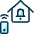 Smart House Bell Icon from Ultimate Duotone Set