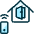 Smart House Door Open Icon from Ultimate Duotone Set