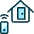 Smart House Door Icon from Ultimate Duotone Set