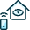 Smart House Eye Icon from Ultimate Duotone Set