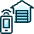 Smart House Garage Icon from Ultimate Duotone Set | Free Download as SVG Vector and Transparent PNG | Streamline icons