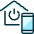 Smart House Phone Power Icon from Ultimate Duotone Set