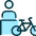 Bicycle Person Icon from Ultimate Duotone Set | Free Download as SVG Vector and Transparent PNG | Streamline icons