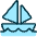 Sea Transport Sailing Boat Icon from Ultimate Duotone Set