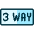 Road Sign 3 Way Icon from Ultimate Duotone Set