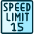 Road Sign Speed Limit 15 Icon from Ultimate Duotone Set | Free Download as SVG Vector and Transparent PNG | Streamline icons