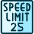 Road Sign Speed Limit 25 Icon from Ultimate Duotone Set | Free Download as SVG Vector and Transparent PNG | Streamline icons