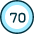 Road Sign Speed Limit 70 icon - Free transparent PNG, SVG. No sign up needed.