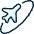 Plane Trip Round icon - Free transparent PNG, SVG. No sign up needed.